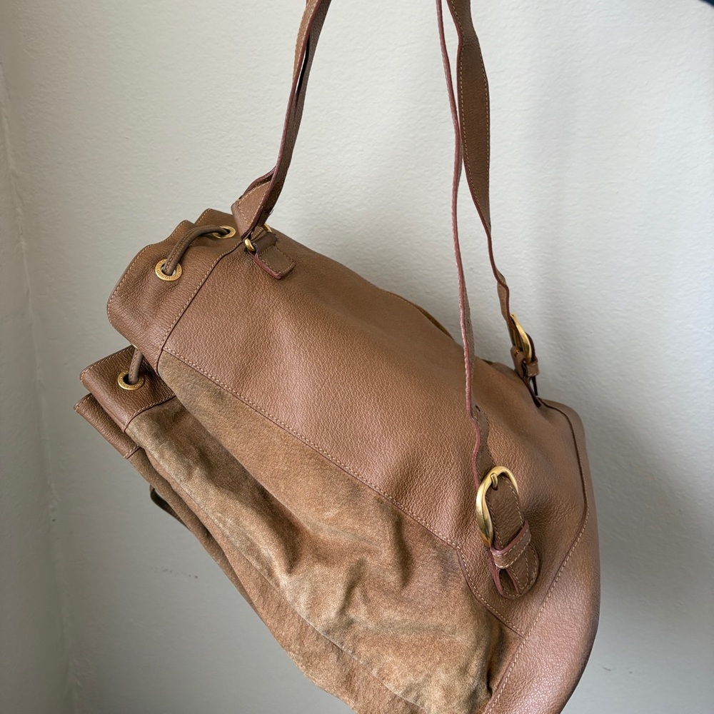 Gucci backpack suede leather, vintage - Picture 5 of 13